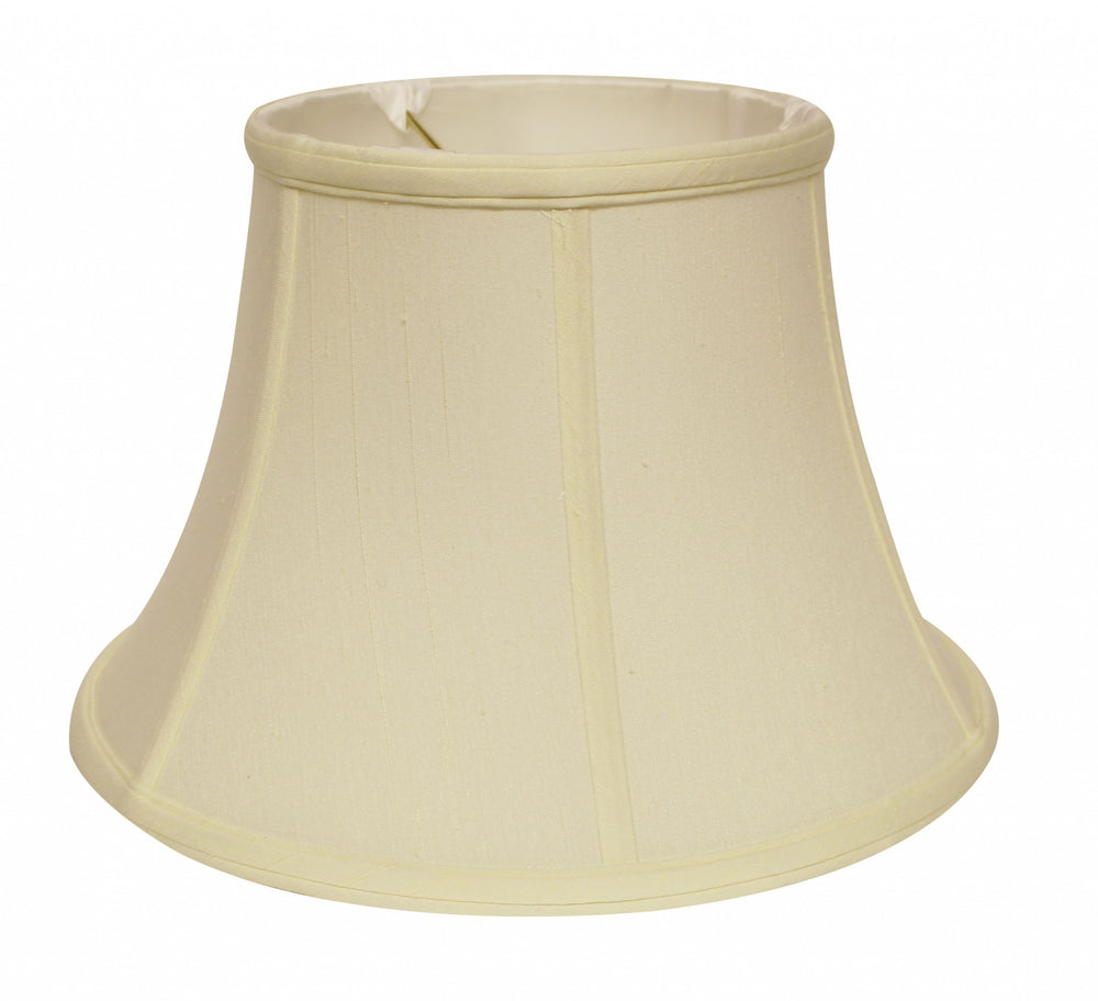 Homeroots 15" Ivory Drum Monay Shantung Lampshade  Monay Shantung Silk 469490