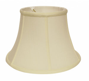 Homeroots 15" Ivory Drum Monay Shantung Lampshade  Monay Shantung Silk 469490