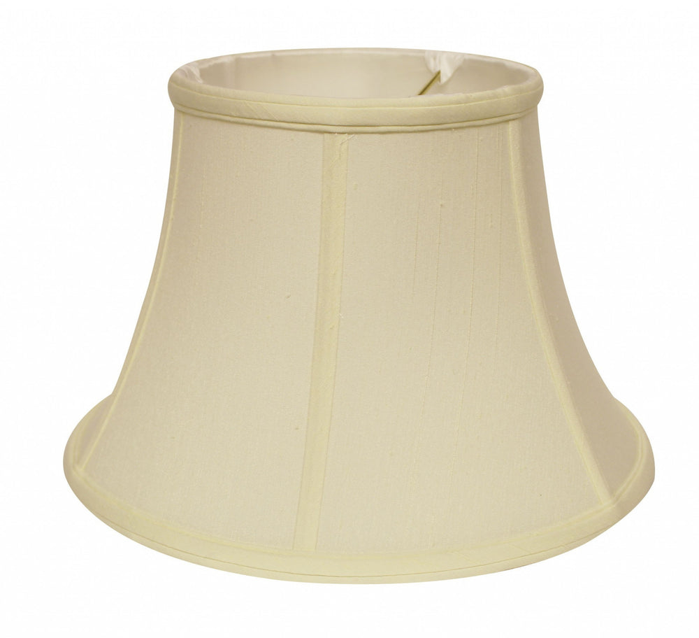 Homeroots 15" Ivory Drum Monay Shantung Lampshade  Monay Shantung Silk 469490