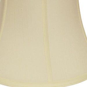 Homeroots 15" Ivory Drum Monay Shantung Lampshade  Monay Shantung Silk 469490