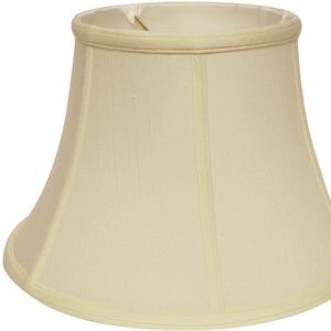 Homeroots 15" Ivory Drum Monay Shantung Lampshade  Monay Shantung Silk 469490