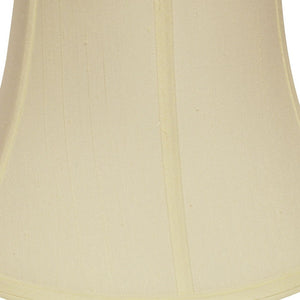 Homeroots 15" Ivory Drum Monay Shantung Lampshade  Monay Shantung Silk 469490
