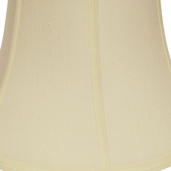 Homeroots 15" Ivory Drum Monay Shantung Lampshade  Monay Shantung Silk 469490