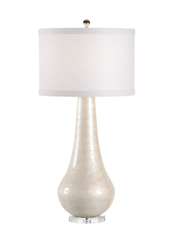 Wildwood Cameron Cream Swirl Enamel Table Lamp — 34" Ambient Lighting, Timeless Silhouette For Any Room 46950