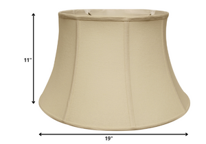 Homeroots 19" Inherent Drum Linen Lampshade  Linen 469505