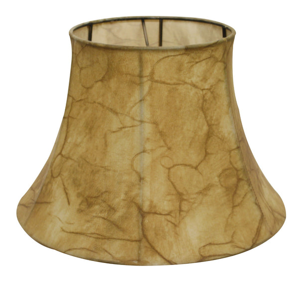 Homeroots 19" Antique Parchment Shallow Drum Parchment Lampshade  Parchment 469508