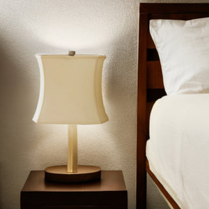 Homeroots 9" Ivory Soft Box Pongee Silk Lampshade  Pongee Silk 469509