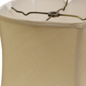 Homeroots 9" Inherent Soft Box Pongee Silk Lampshade  Pongee Silk 469510