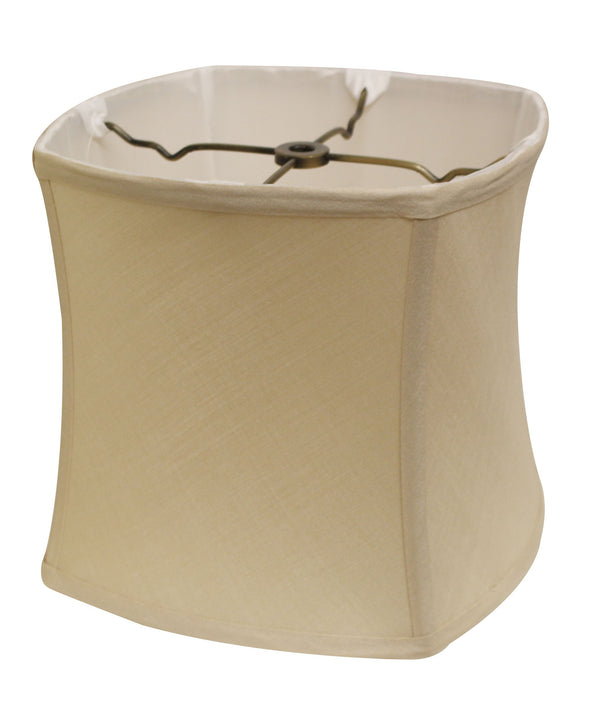 Homeroots 13" Inherent Soft Box Pongee Silk Lampshade  Pongee Silk 469512