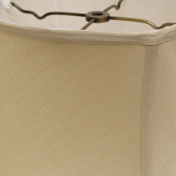 Homeroots 13" Inherent Soft Box Pongee Silk Lampshade  Pongee Silk 469512