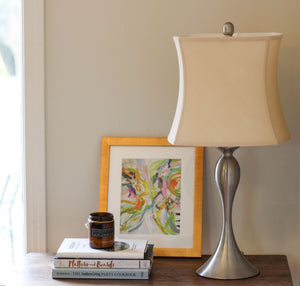 Homeroots 13" Inherent Soft Box Pongee Silk Lampshade  Pongee Silk 469512