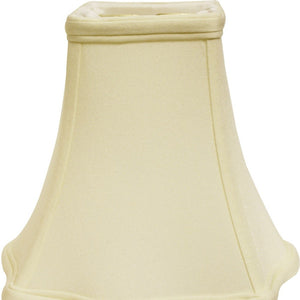 Homeroots 14" Ivory Premium Square No Slub Lampshade  No Slub Innsbruck 469527