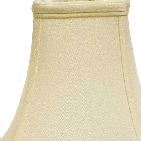 Homeroots 14" Ivory Premium Square No Slub Lampshade  No Slub Innsbruck 469527