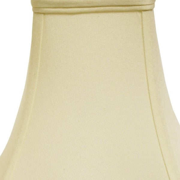 Homeroots 16" Ivory Premium Square No Slub Lampshade  No Slub Innsbruck 469531