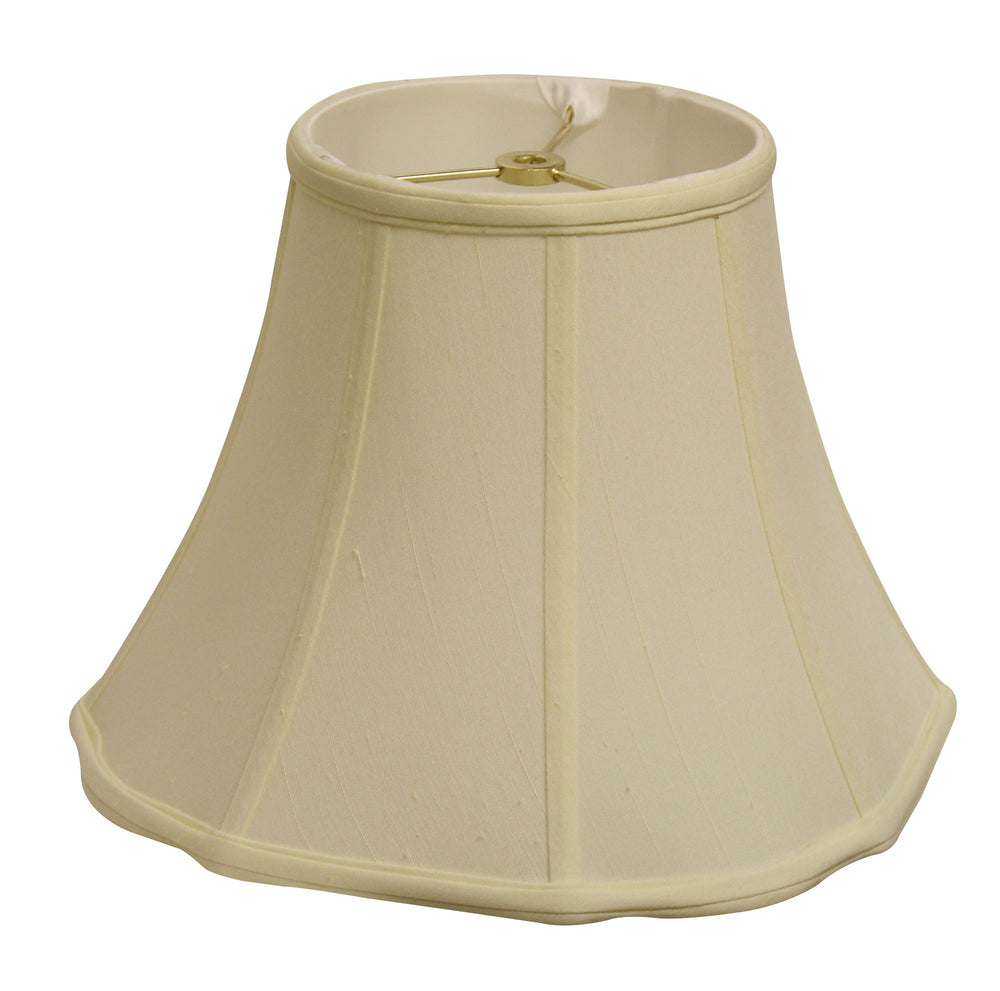Homeroots 16" Ivory Octagon Monay Shantung Lampshade  Monay Shantung Silk 469553
