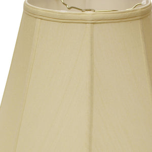 Homeroots 14" Antique White Slanted Empire Monay Shantung Lampshade  Monay Shantung Silk 469558