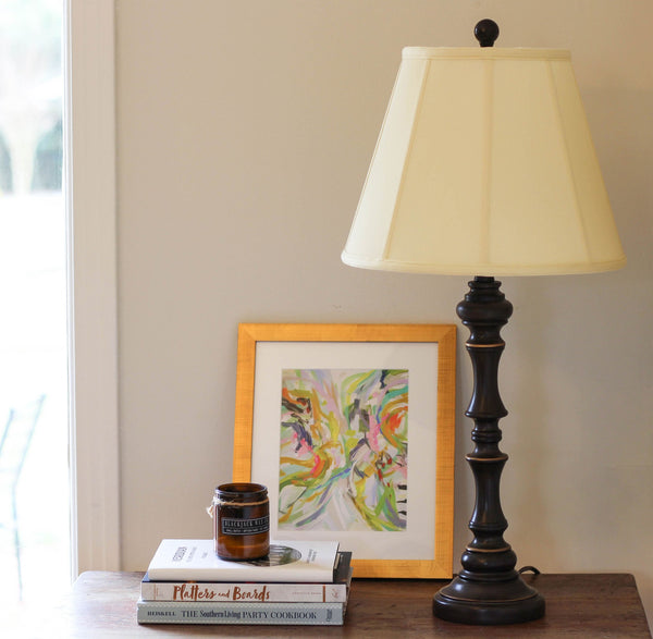 Homeroots 16" Antique White Slanted Empire Monay Shantung Lampshade  Monay Shantung Silk 469561