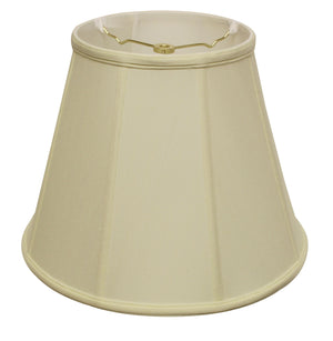 Homeroots 16" Ivory Slanted Empire Monay Shantung Lampshade  Monay Shantung Silk 469562