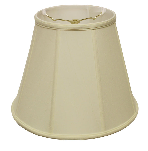 Homeroots 16" Ivory Slanted Empire Monay Shantung Lampshade  Monay Shantung Silk 469562