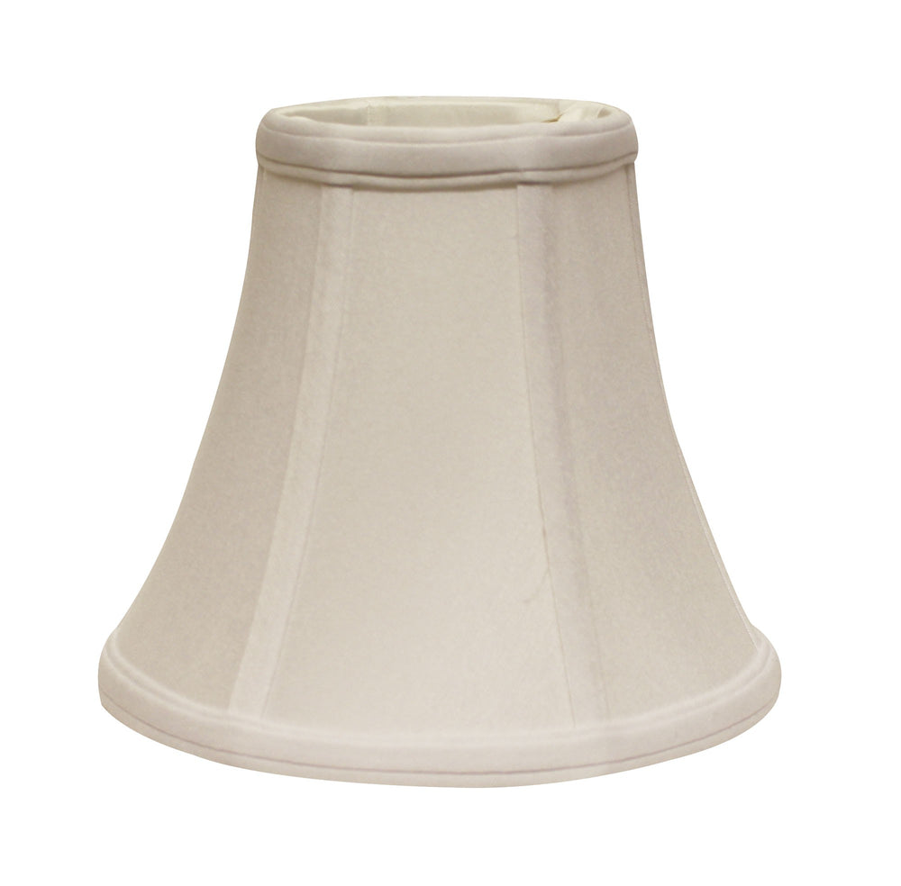 Homeroots 14" Snow Premium Bell No Slub Lampshade  No Slub Innsbruck 469599