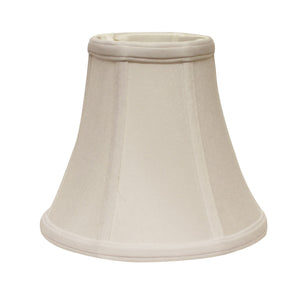 Homeroots 14" Snow Premium Bell No Slub Lampshade  No Slub Innsbruck 469599