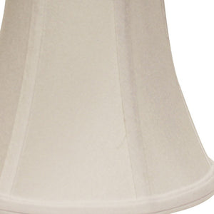 Homeroots 14" Snow Premium Bell No Slub Lampshade  No Slub Innsbruck 469599