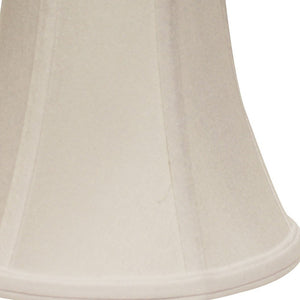 Homeroots 14" Snow Premium Bell No Slub Lampshade  No Slub Innsbruck 469599