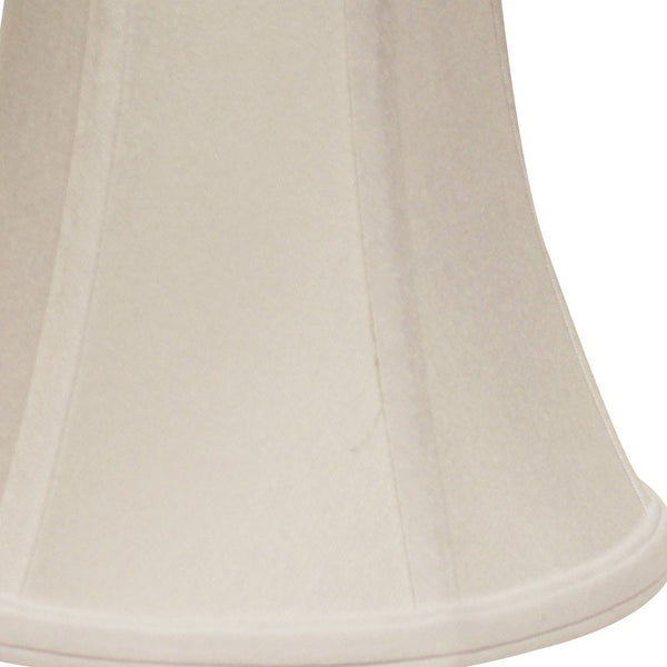 Homeroots 14" Snow Premium Bell No Slub Lampshade  No Slub Innsbruck 469599