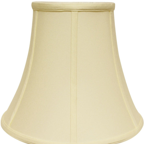 Homeroots 14" Ivory Premium Bell No Slub Lampshade  No Slub Innsbruck 469600