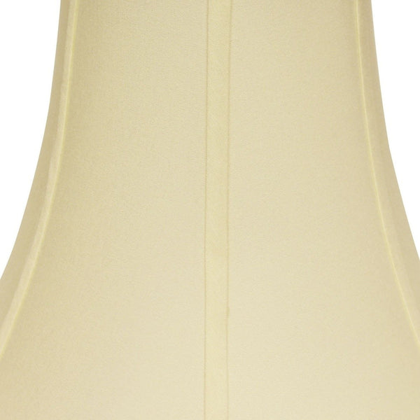 Homeroots 14" Ivory Premium Bell No Slub Lampshade  No Slub Innsbruck 469600