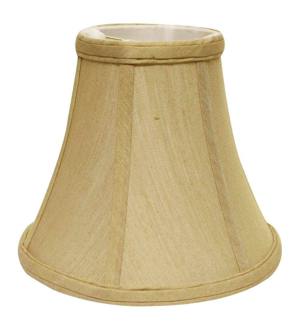 Homeroots 14" Pale Brown Premium Bell No Slub Lampshade  No Slub Innsbruck 469601