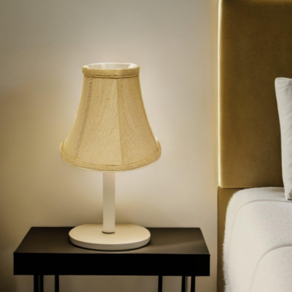 Homeroots 14" Pale Brown Premium Bell No Slub Lampshade  No Slub Innsbruck 469601