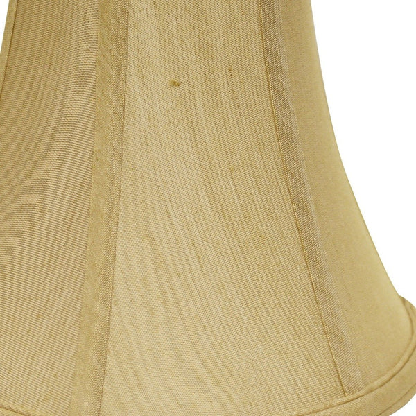 Homeroots 14" Pale Brown Premium Bell No Slub Lampshade  No Slub Innsbruck 469601
