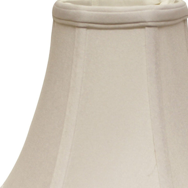 Homeroots 16" Snow Premium Bell No Slub Lampshade  No Slub Innsbruck 469605