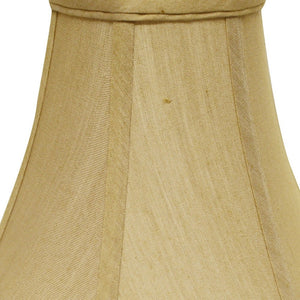 Homeroots 16" Pale Brown Premium Bell No Slub Lampshade  No Slub Innsbruck 469607