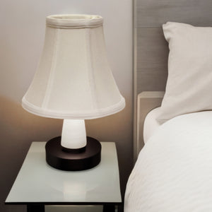 Homeroots 18" Snow Premium Bell No Slub Lampshade  No Slub Innsbruck 469611