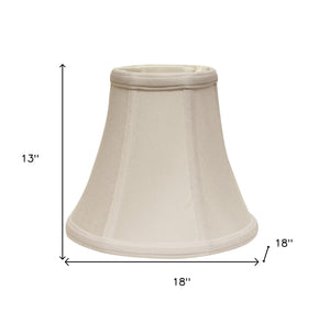 Homeroots 18" Snow Premium Bell No Slub Lampshade  No Slub Innsbruck 469611