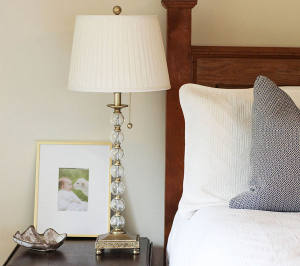 Homeroots 16" White Linen Lampshade With Side Pleats  Linen 469619