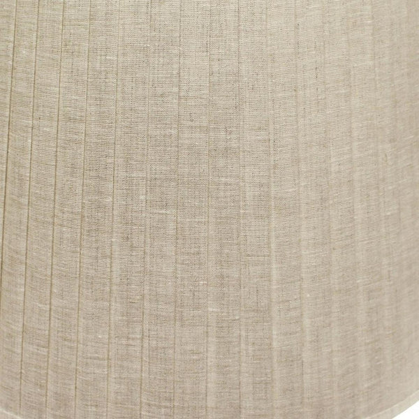 HomeRoots Beige Linen Pleated Empire Lamp Shade - Elegant Lighting for Home Décor, Soft Glow & Timeless Style 469622