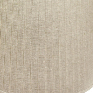 Homeroots Beige Linen Pleated Empire Lamp Shade 15"W Top 18"W Bottom  Linen 469622