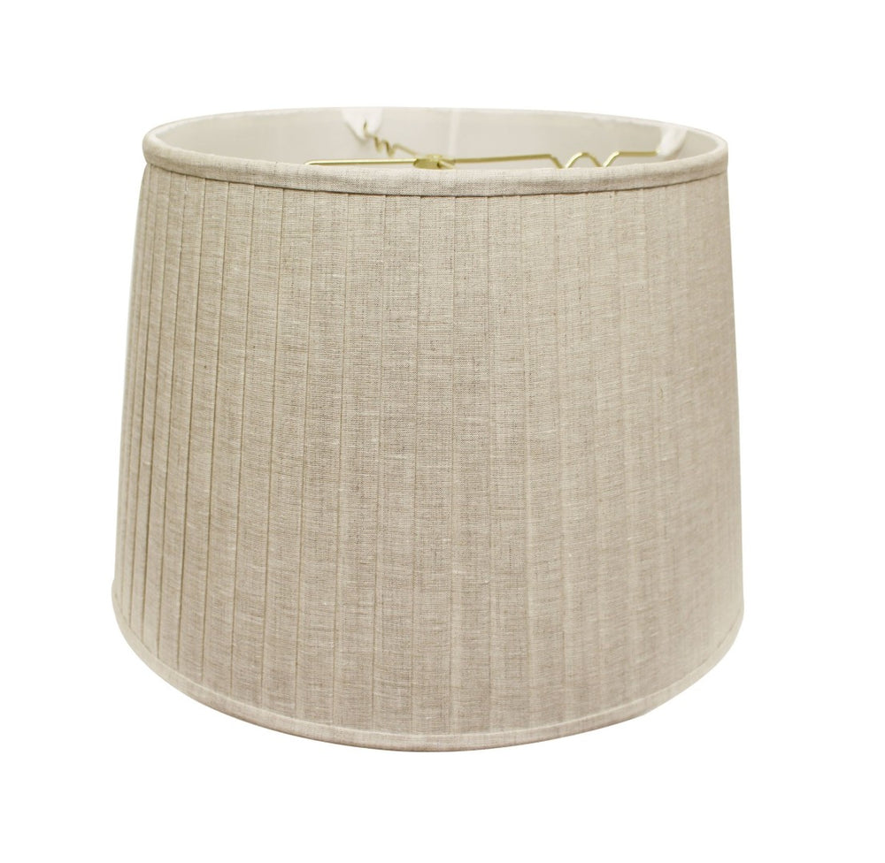 HomeRoots Cream Linen Pleated Empire Lamp Shade – Elegant Mid-Century Design for Warm, Inviting Spaces 469624