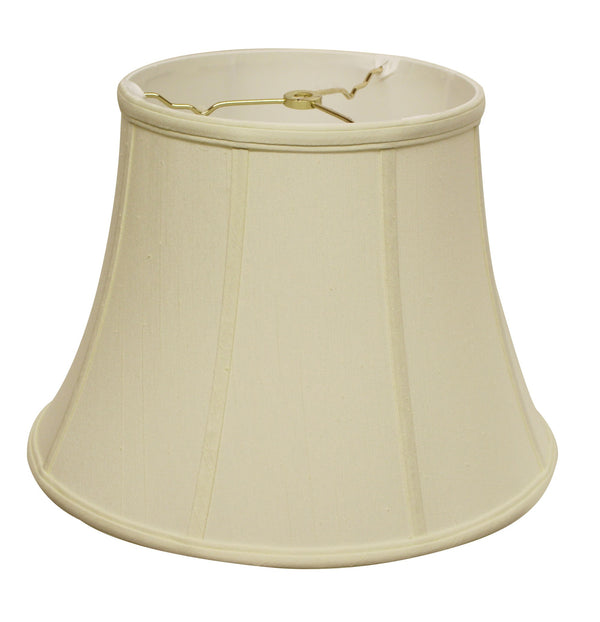 Homeroots 16" Ivory Altered Bell Monay Shantung Lampshade  Monay Shantung Silk 469630