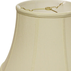 Homeroots 16" Ivory Altered Bell Monay Shantung Lampshade  Monay Shantung Silk 469630