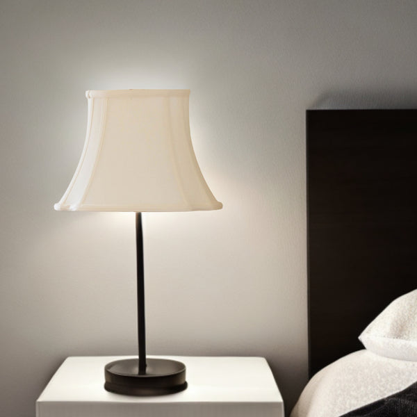 Homeroots Cream Monay Shantung Silk Oval 13 Bottom  Monay Shantung Silk 469634