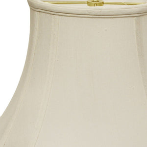 Homeroots Cream Monay Shantung Silk Oval 17 Bottom  Monay Shantung Silk 469640