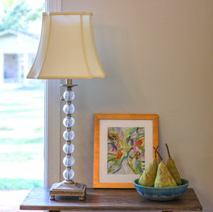 Homeroots 13" Ivory Inverted Rectangle Shantung Lampshade  Shantung Silk 469649