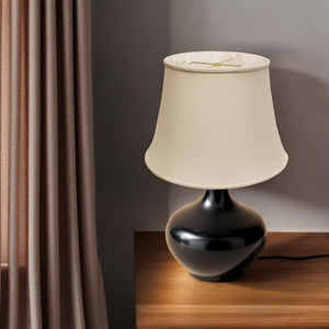 HomeRoots Champagne Pongee Silk Bell Lamp Shade – Luxurious Lighting Accent for Cozy, Stylish Spaces 469658