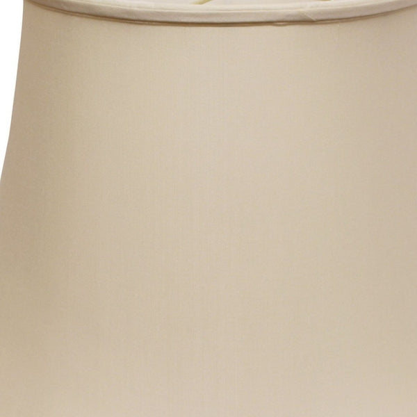 HomeRoots Champagne Pongee Silk Bell Lamp Shade – Luxurious Lighting Accent for Cozy, Stylish Spaces 469658