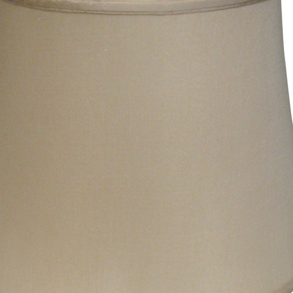 HomeRoots Brown Pongee Silk Bell Lampshade – Elegant Warm Lighting for Living Rooms, Bedrooms & More 469661
