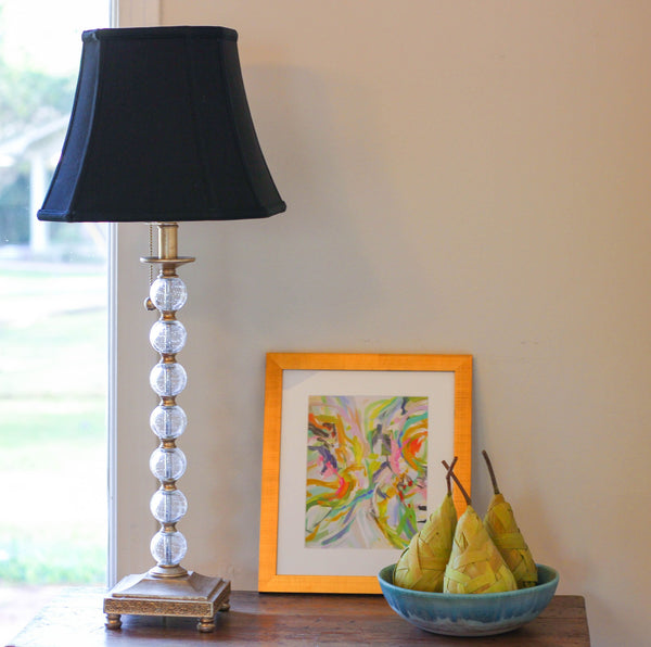 Homeroots 14" Black With Bronze Lining Slanted Square Bell No Slub Lampshade  No Slub Innsbruck 469670